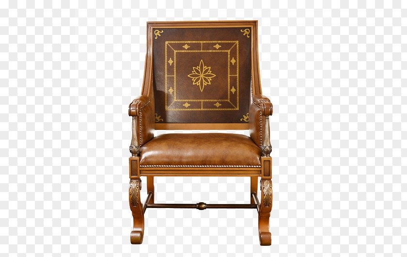 ARMCHAIR Chair Table Leather Carving PNG