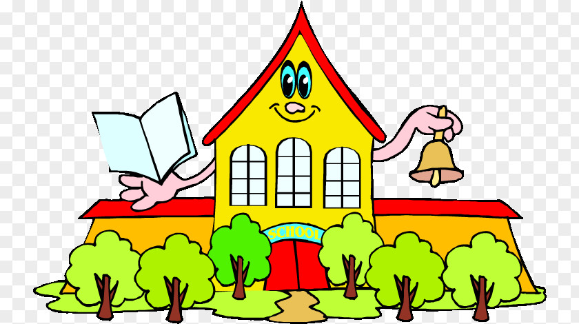 House Cartoon School Board Background PNG