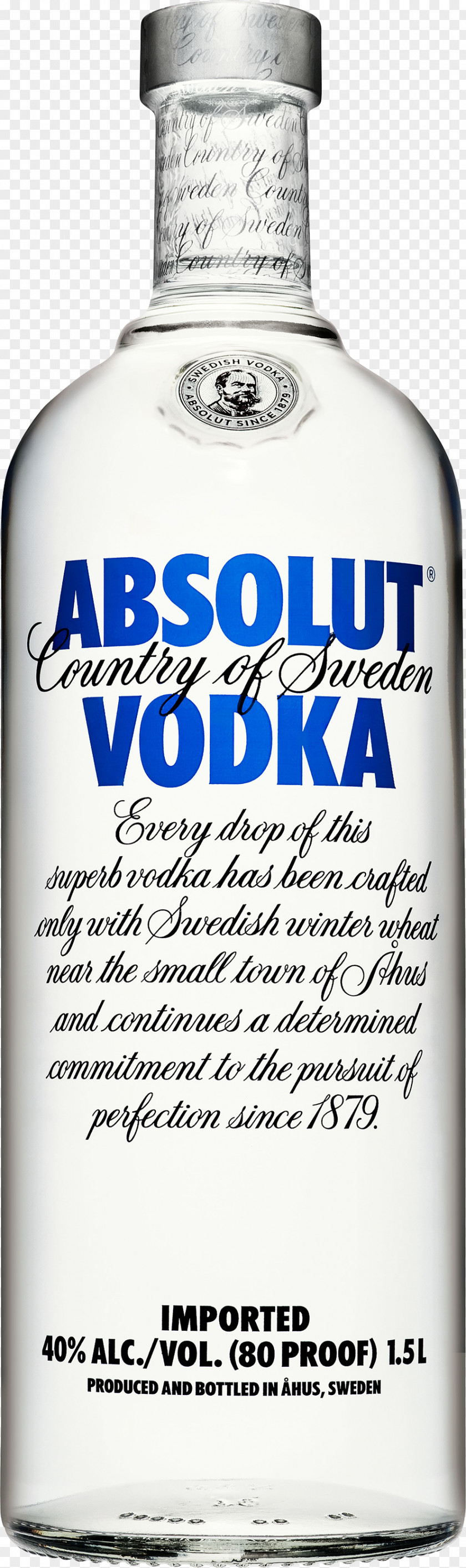 Vodka Absolut Glass Bottle Smirnoff PNG