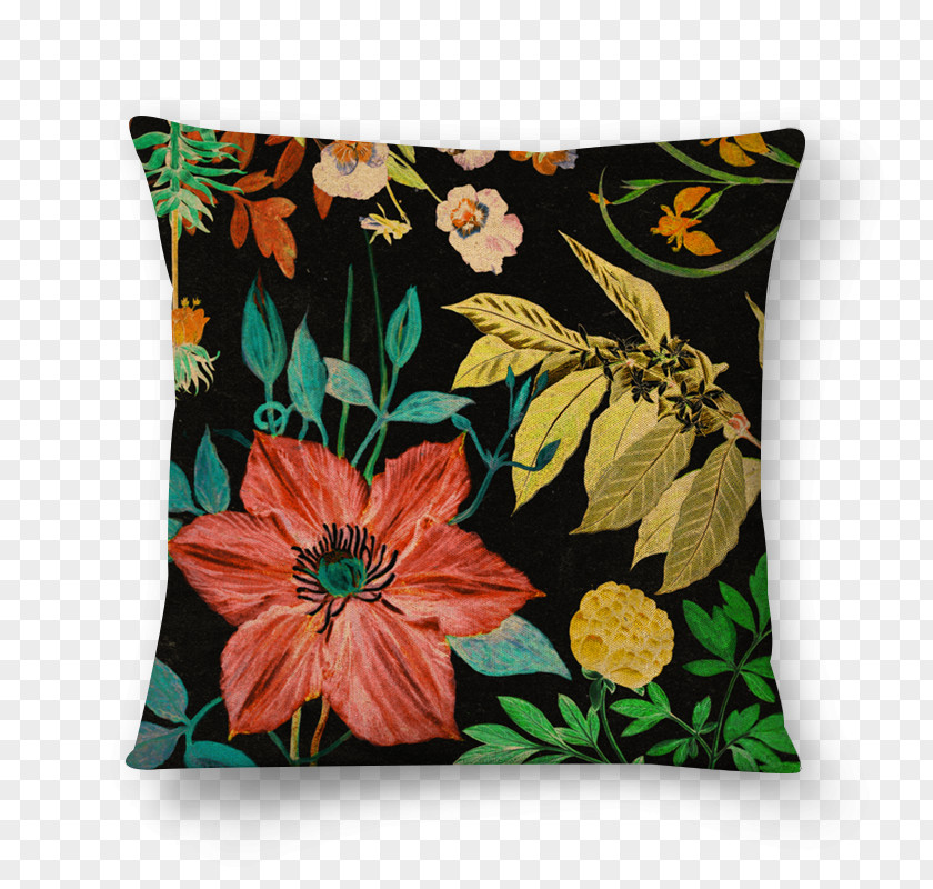Pillow Throw Pillows Cushion Flower Rectangle PNG