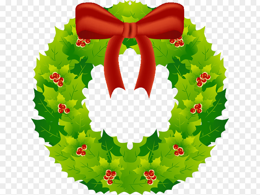 Watercolor Wreath Christmas Tree Santa Claus Advent PNG