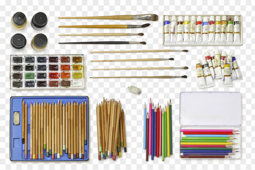 Colored Pencils Pencil Painting Case PNG