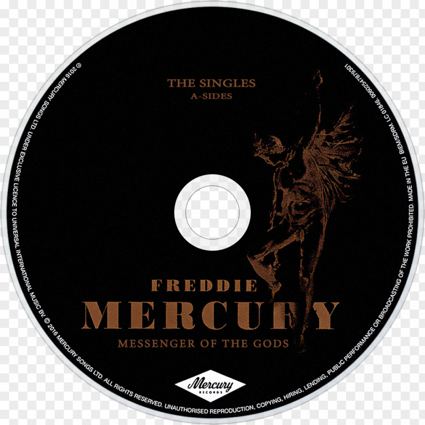 Dvd Messenger Of The Gods: Singles Solo Collection Musician Freddie Mercury Album PNG