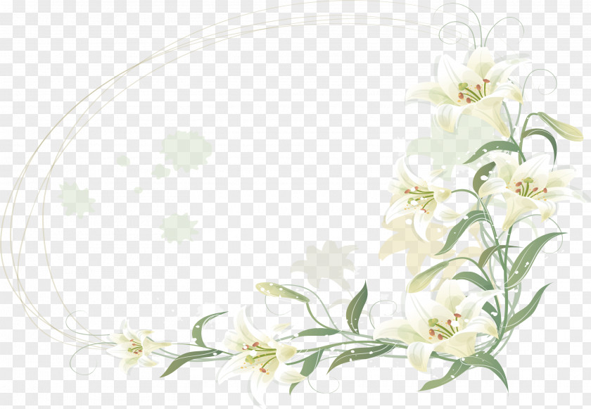 Hand-painted Lily Flower Lilium PNG