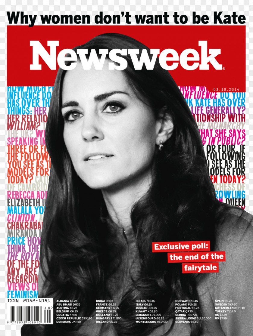 Kate Middleton Catherine, Duchess Of Cambridge Magazine Newsweek Book Cover PNG