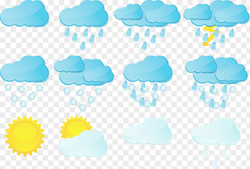 Meteorological Phenomenon Turquoise Rain Cloud PNG