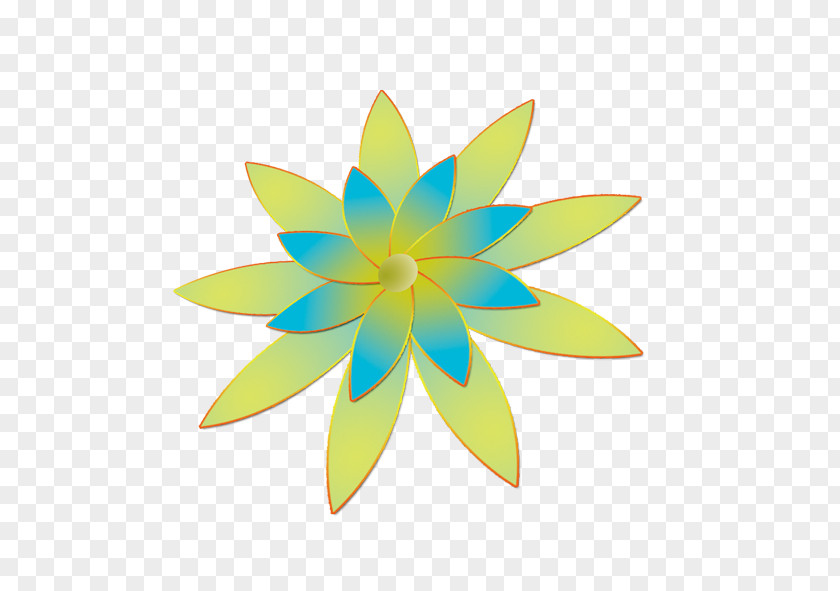 Petals Golden Edge Petal Green Gold PNG