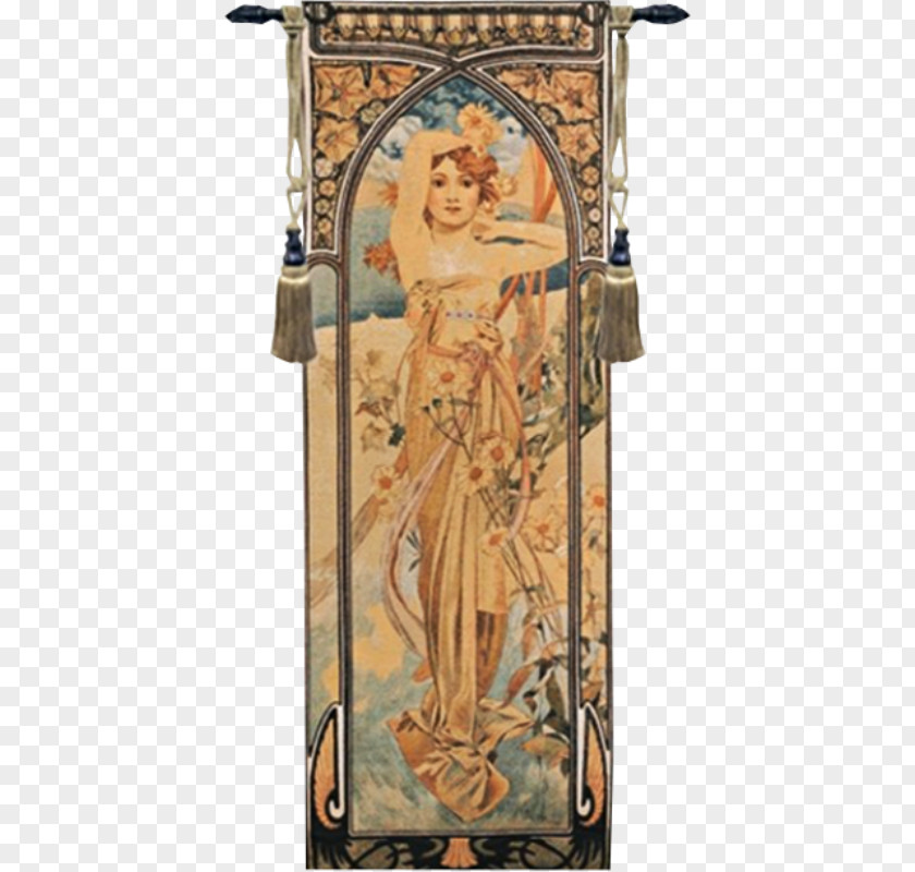 Tapestry Art Nouveau Wall Deco PNG
