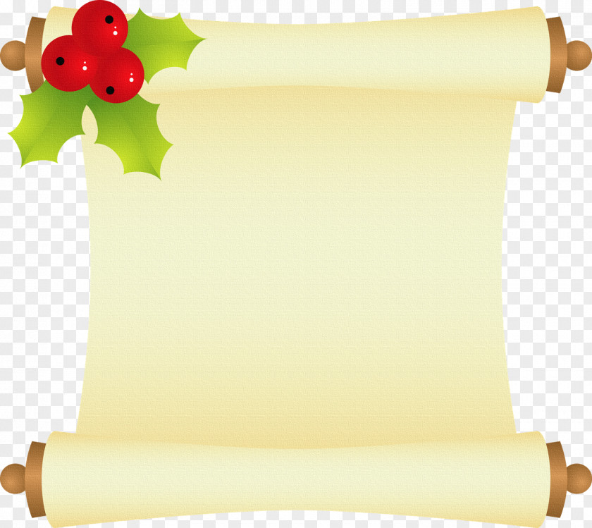 Christmas Scroll Paper Card New Year PNG