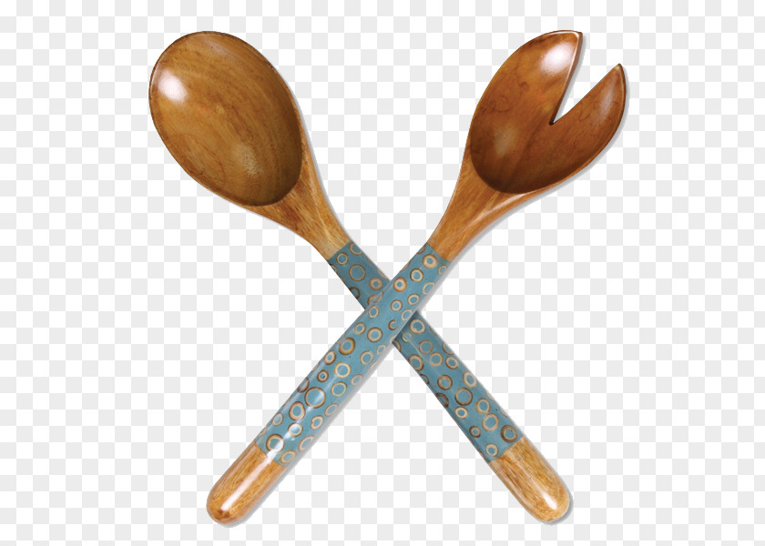 Gift Wooden Spoon Turquoise Andie's World Christmas Decoration PNG