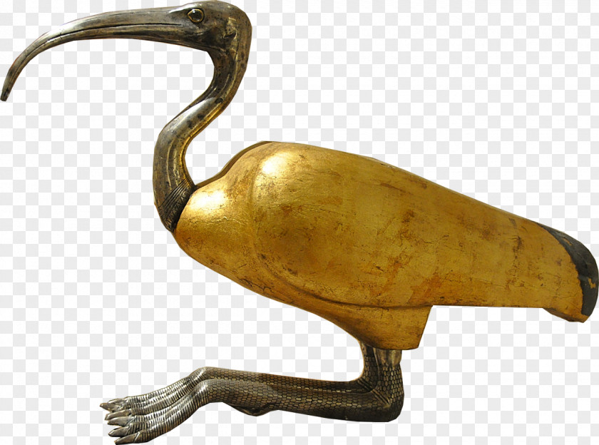 Gold Figures Sculpture 01504 Water Bird PNG