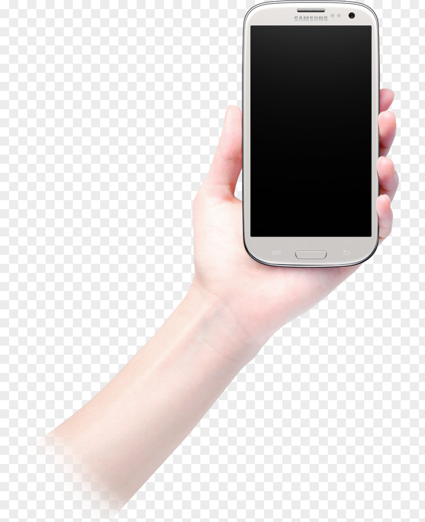 Hand And Cell Phone Feature Smartphone Telephone Icon PNG