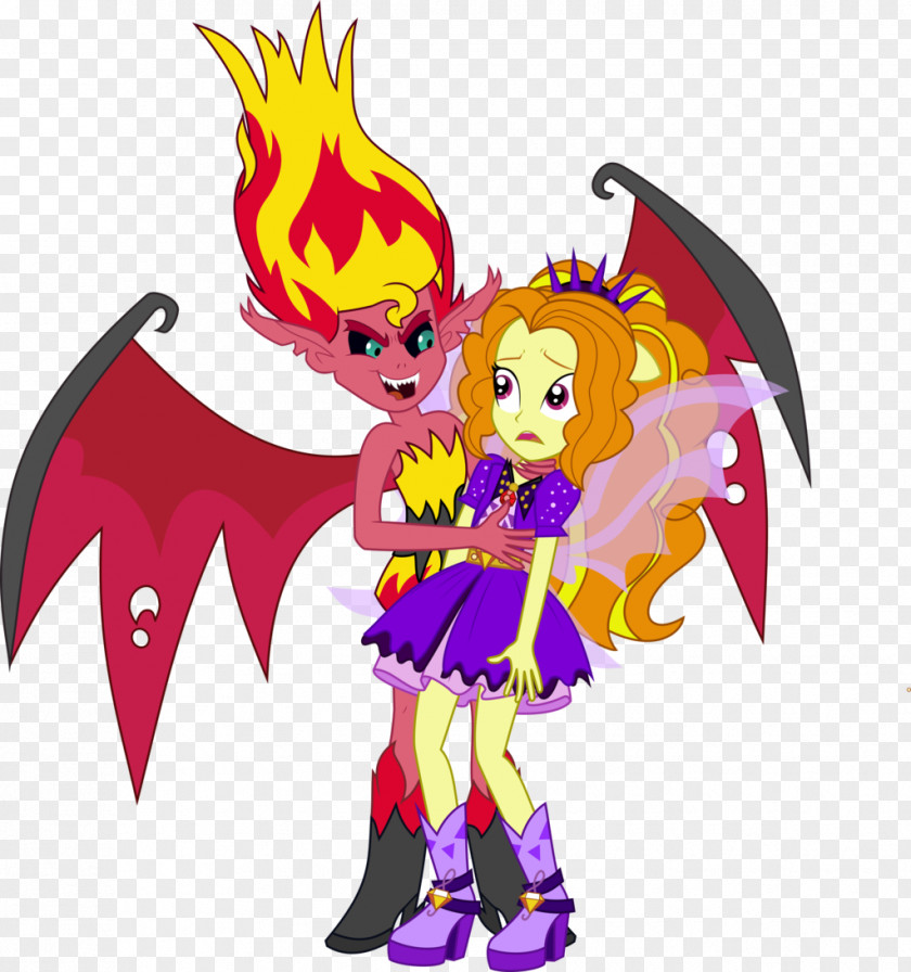 Dazzling Sunset Shimmer Twilight Sparkle Pinkie Pie Demon DeviantArt PNG