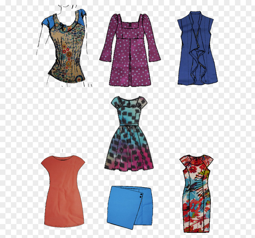 Dress Fashion Design Cocktail Pattern PNG