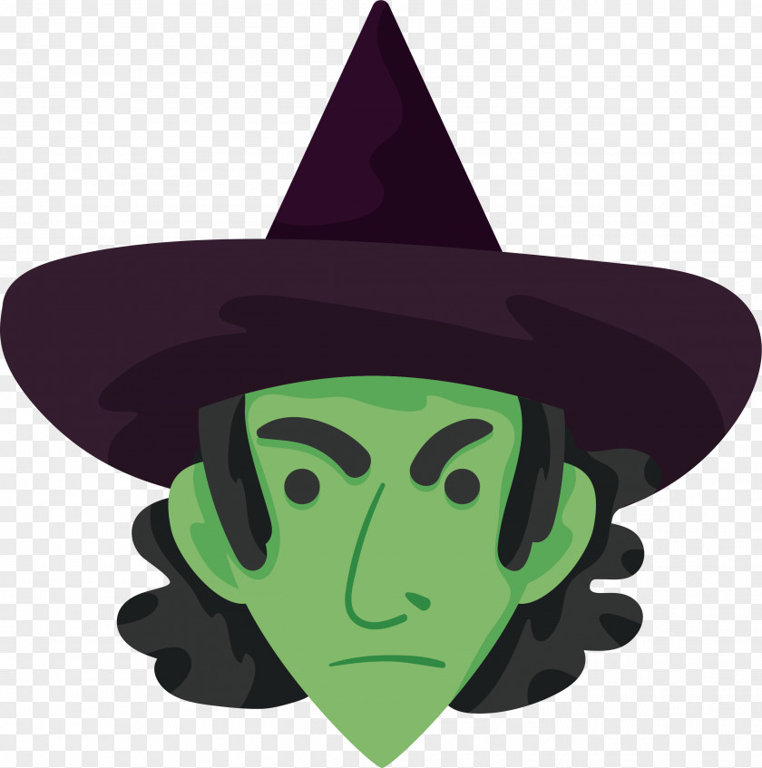 Green Witch Avatar Boszorkxe1ny Witchcraft Halloween Clip Art PNG