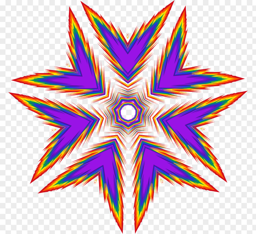 Sharp Star Color Clip Art PNG