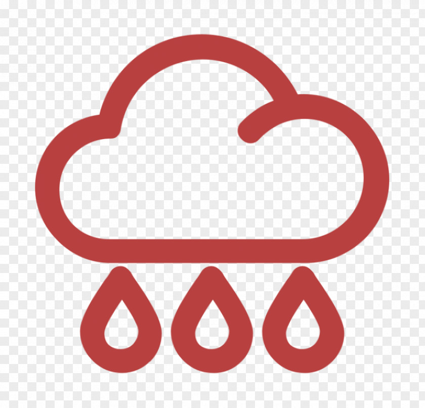 Weather Icon Raining Rain PNG