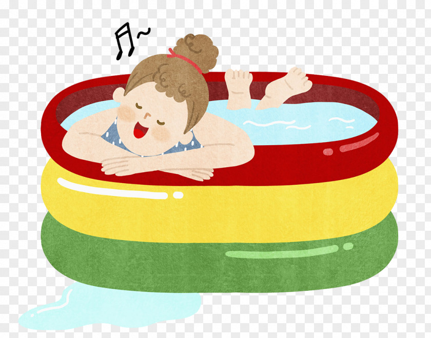 Cartoon Illustration Bath Relax Stock Photography PNG