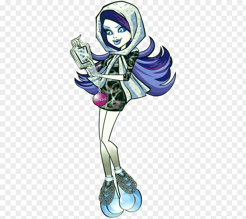 Cosmetic Session Frankie Stein Monster High Spectra Vondergeist Daughter Of A Ghost Lagoona Blue Doll PNG