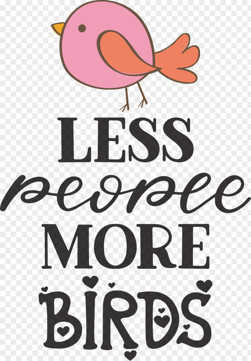 Less People More Birds PNG