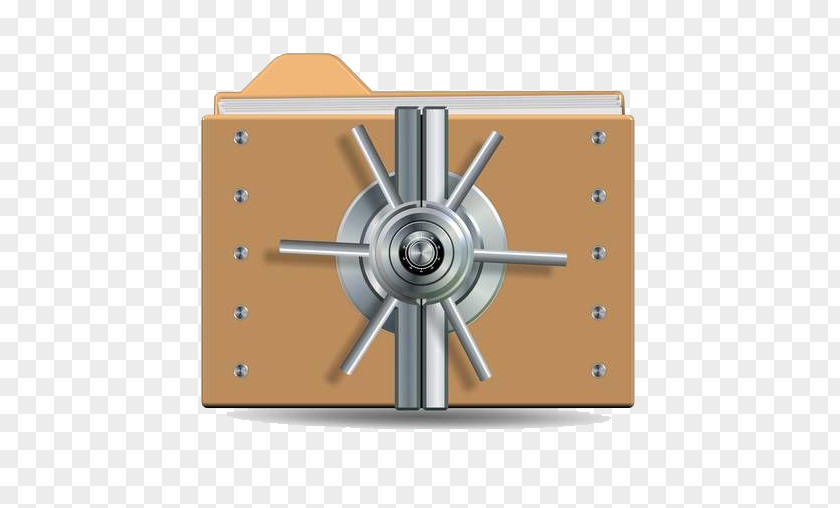 A Locked Folder Bank Vault Lock Door Illustration PNG