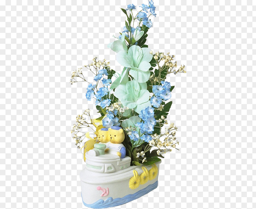 Floral Art Blue Flowers Wedding Invitation Birthday Greeting Card Wish Wallpaper PNG