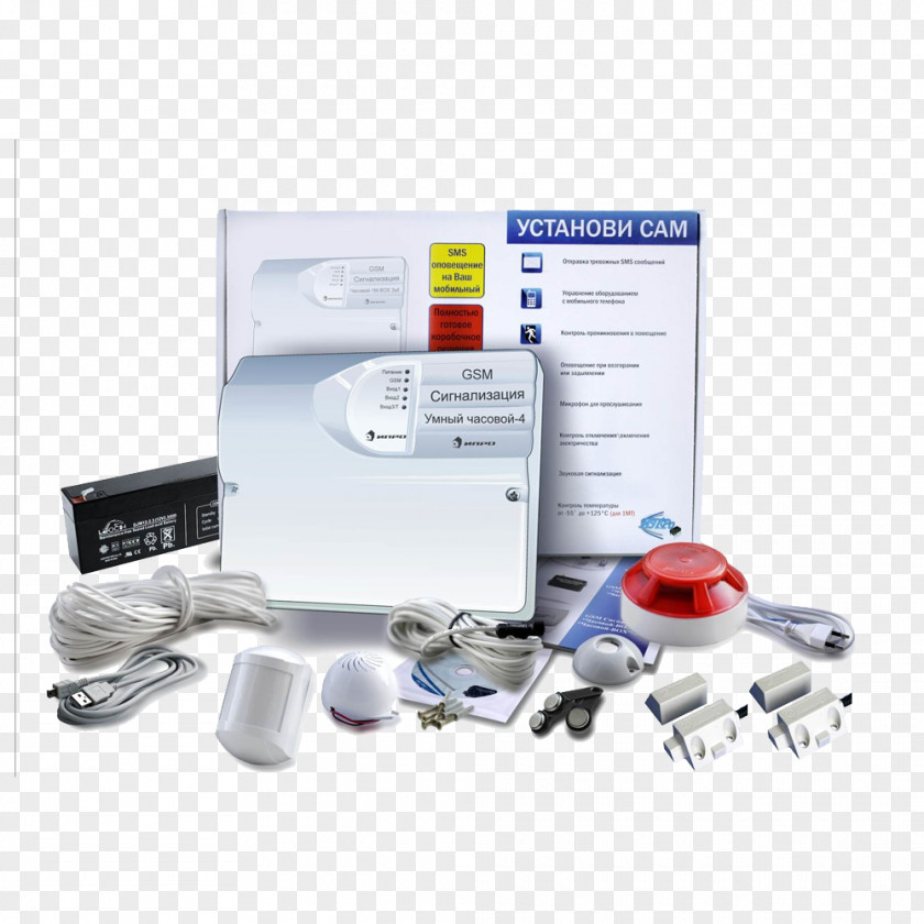 GSM Security Alarms & Systems Alarm Device Fire System Motion Sensors PNG