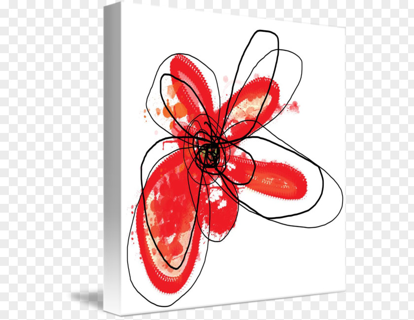 Red Liquid Gallery Wrap Canvas Art Clip PNG
