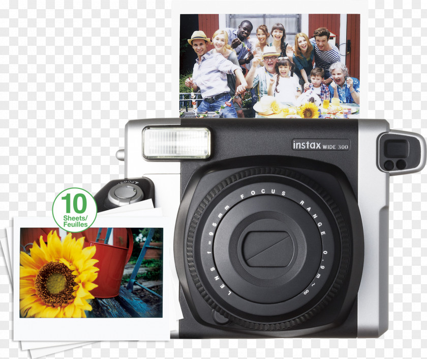 Camera Photographic Film Fujifilm Instax Wide 300 Instant PNG
