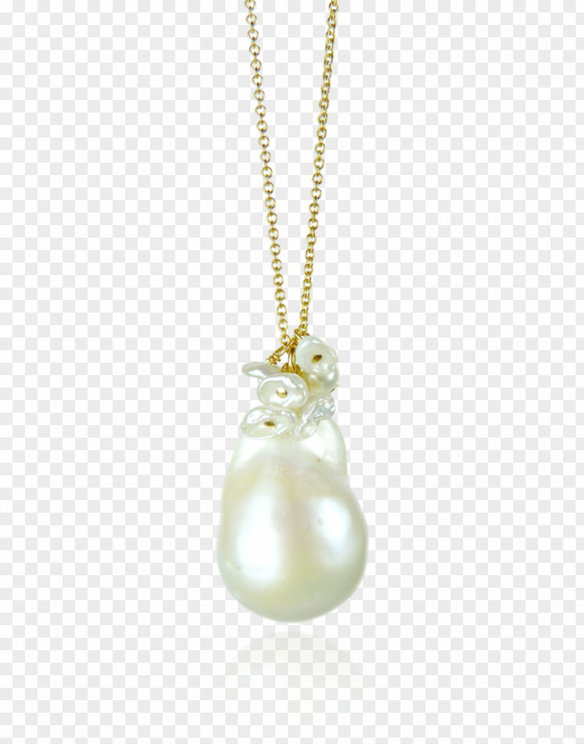 Cultured Freshwater Pearls Pearl Locket Necklace PNG