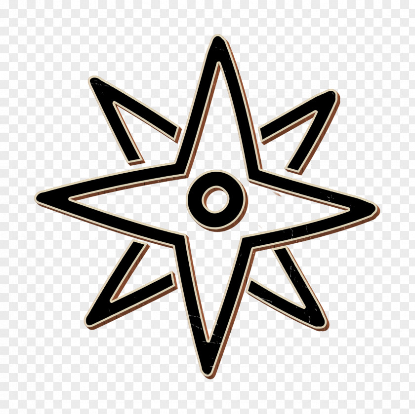 Directions Of Winds Star Hand Drawn Symbol Icon PNG