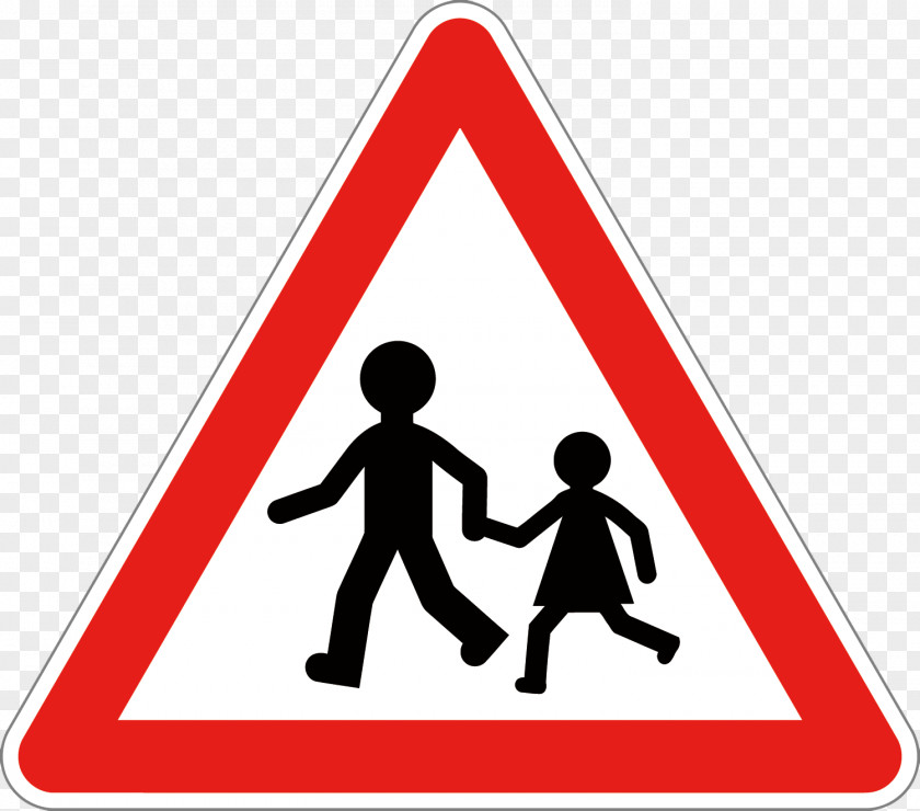 Vector Front School Warning Road Signs In France Traffic Sign Code PNG