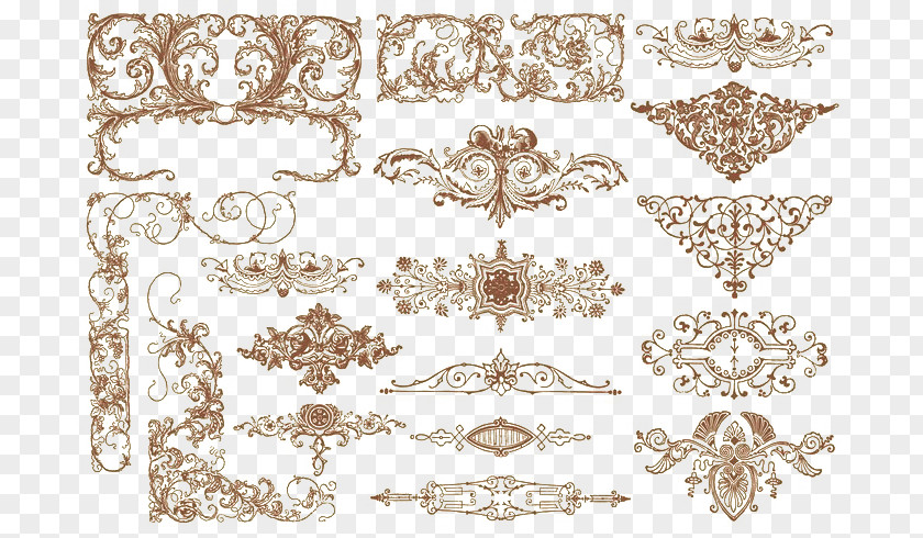 Baroque Border Visual Design Elements And Principles Ornament Graphic PNG