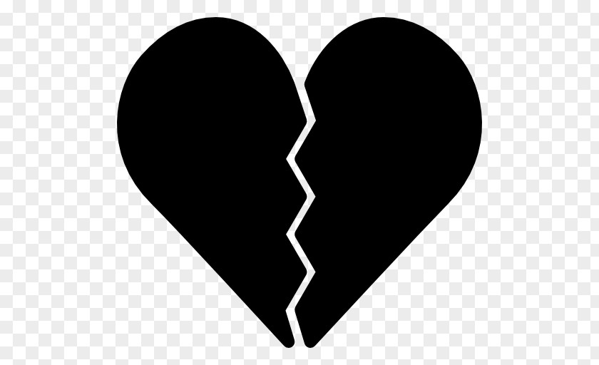 Heart-shaped Silhouette Broken Heart Clip Art PNG