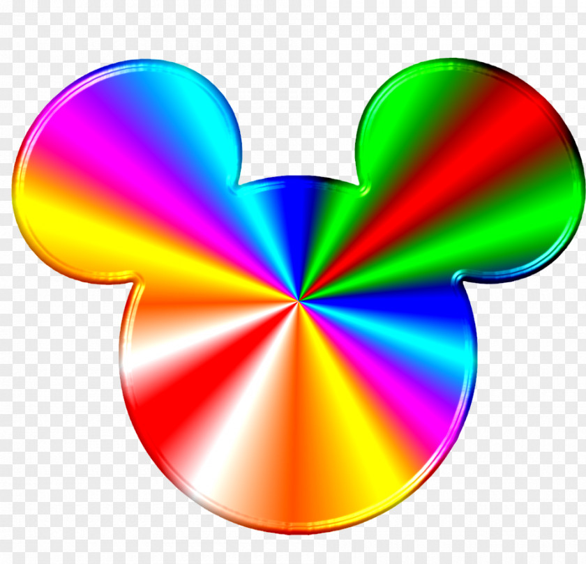 Mickey Mouse Minnie Rainbow Flag PNG