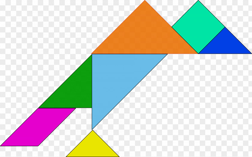 Triangle Blocks Tangram Puzzle Clip Art PNG