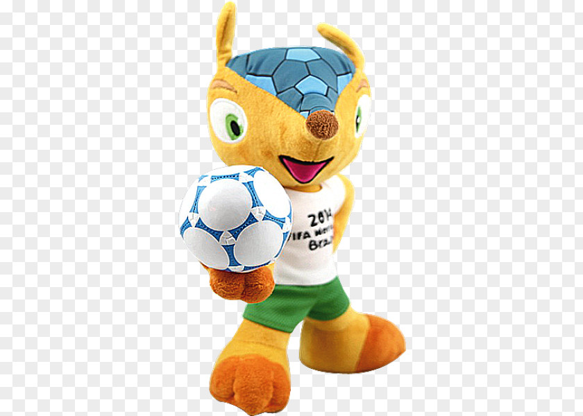 Brazil De Decoration 2014 FIFA World Cup Stuffed Animals & Cuddly Toys Official Mascots Fuleco PNG