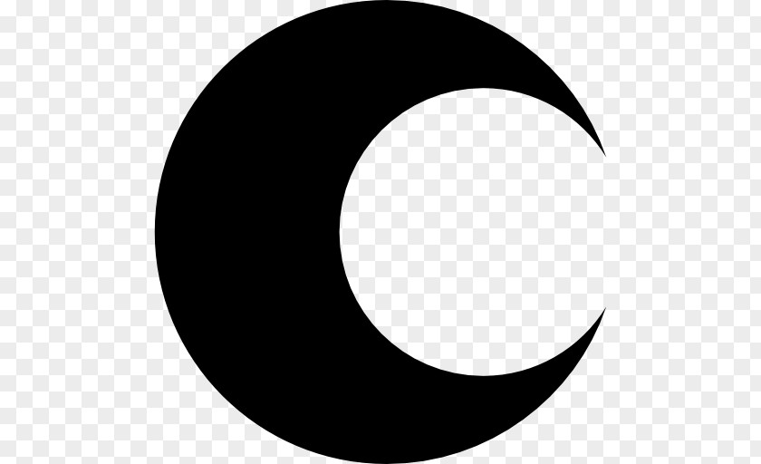 Moon Crescent Lunar Phase Shape Symbol PNG