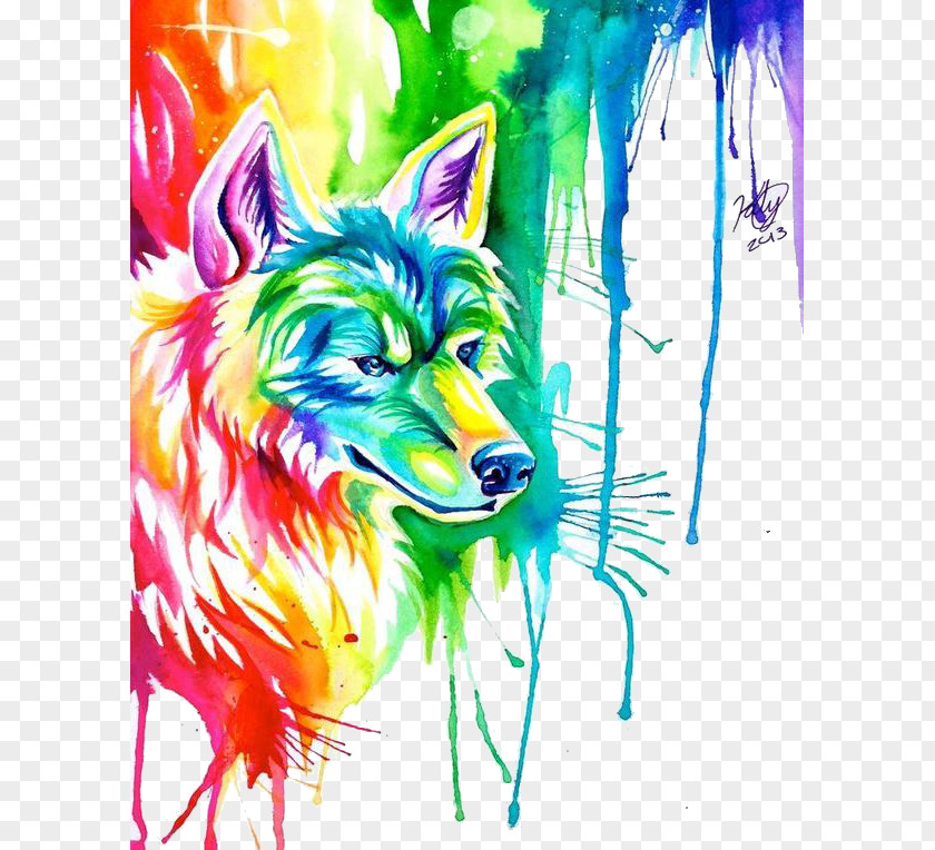 Wolf Dog Painting Arctic DeviantArt PNG