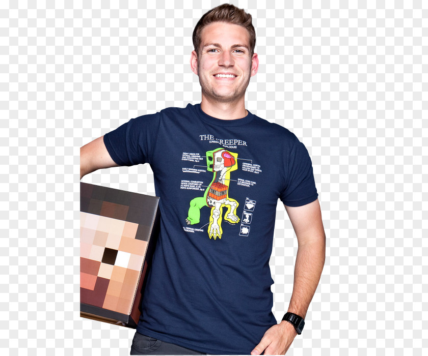Creeper Shirt Infant Boy's Minecraft Anatomy Apparel T-Shirt Clothing PNG