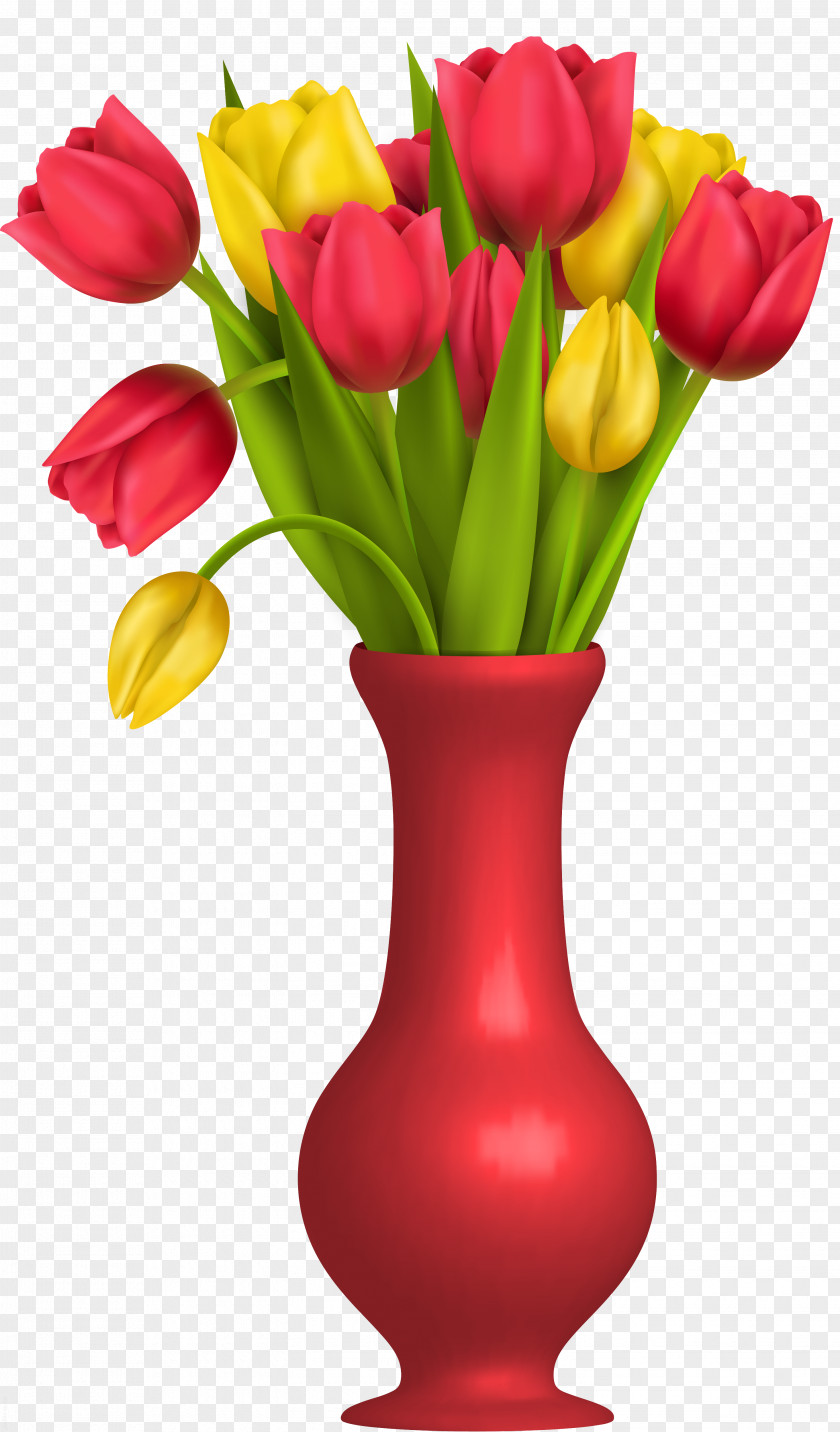 Hand Painted Flowers Vase Flower Drawing PNG