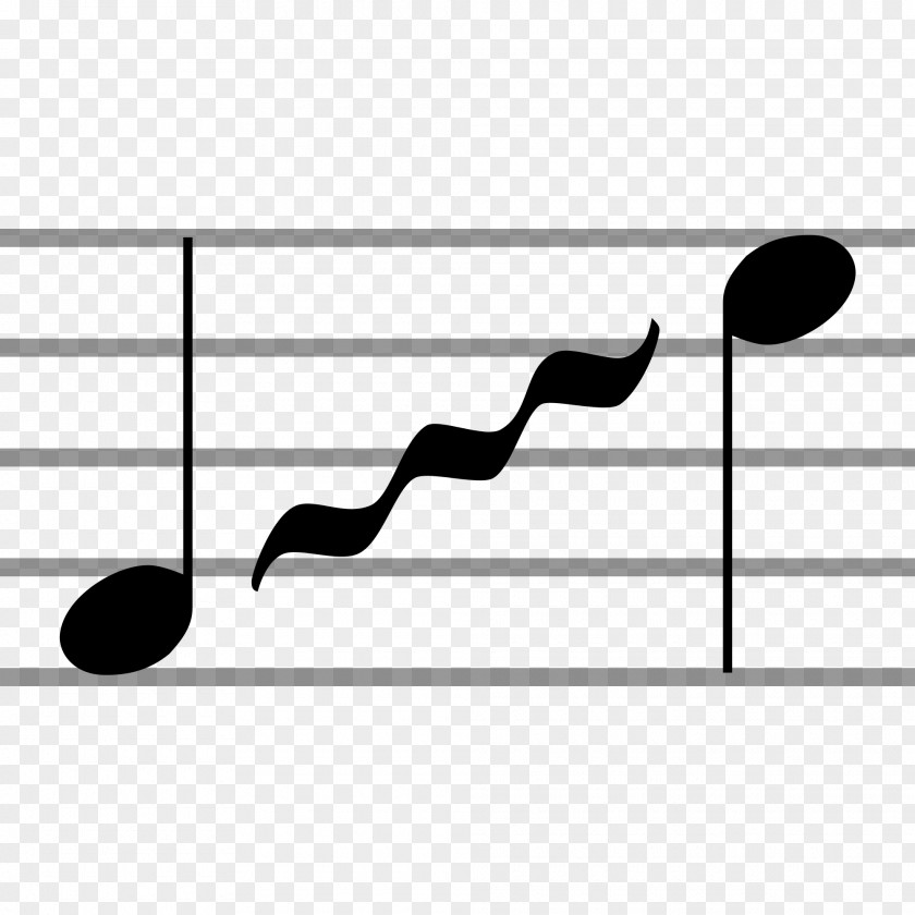 Piano Glissando Musical Notation Portamento Slide PNG