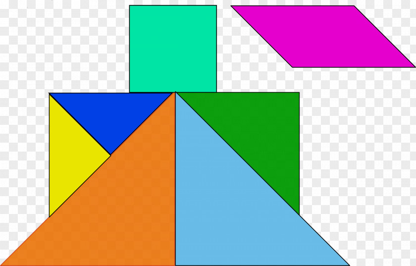 Shape Jigsaw Puzzles Set Tangram Game PNG