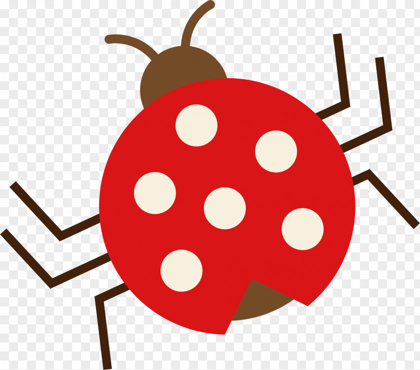 Vector Red Beetle Clip Art PNG