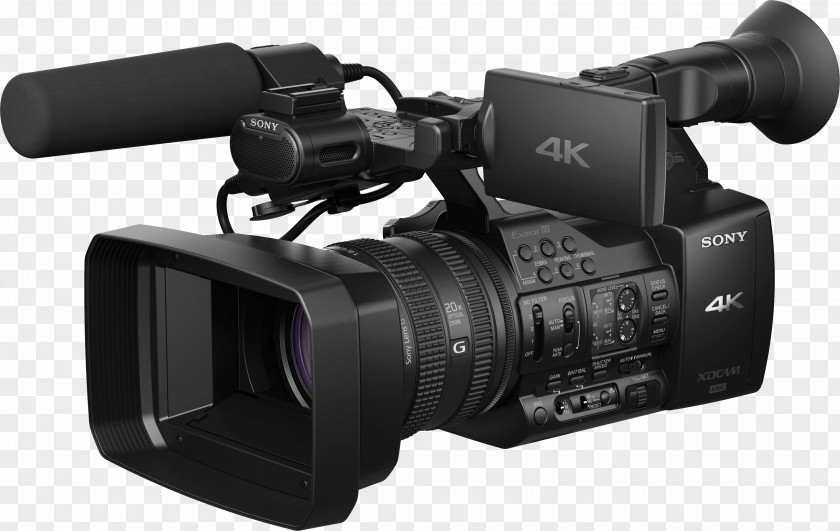 Video Camera Image 4K Resolution Sony XDCAM XAVC PNG