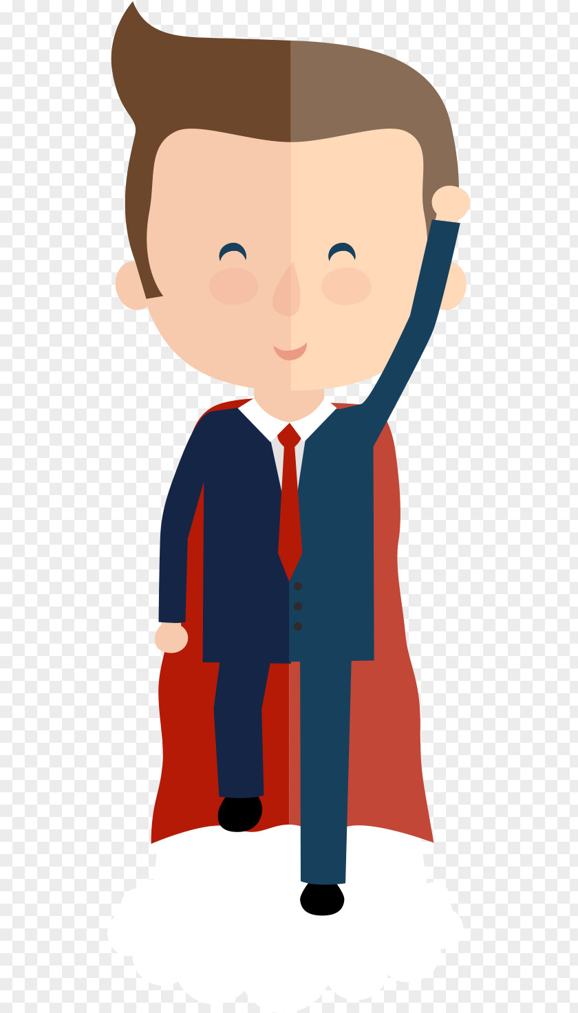 Businessperson Cartoon Superhero PNG