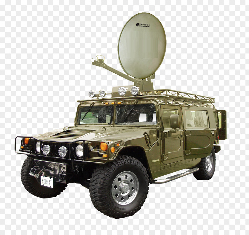 Car Humvee Very-small-aperture Terminal Norsat Aerials PNG