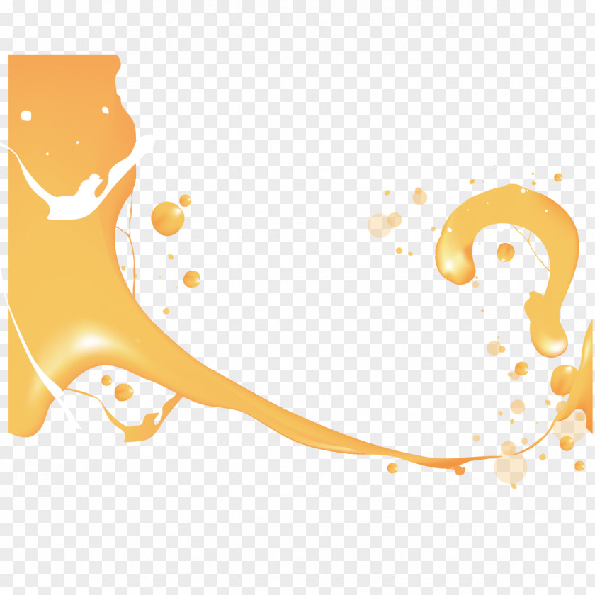 Creative Drops Pattern Microsoft PowerPoint Template Question Mark PNG