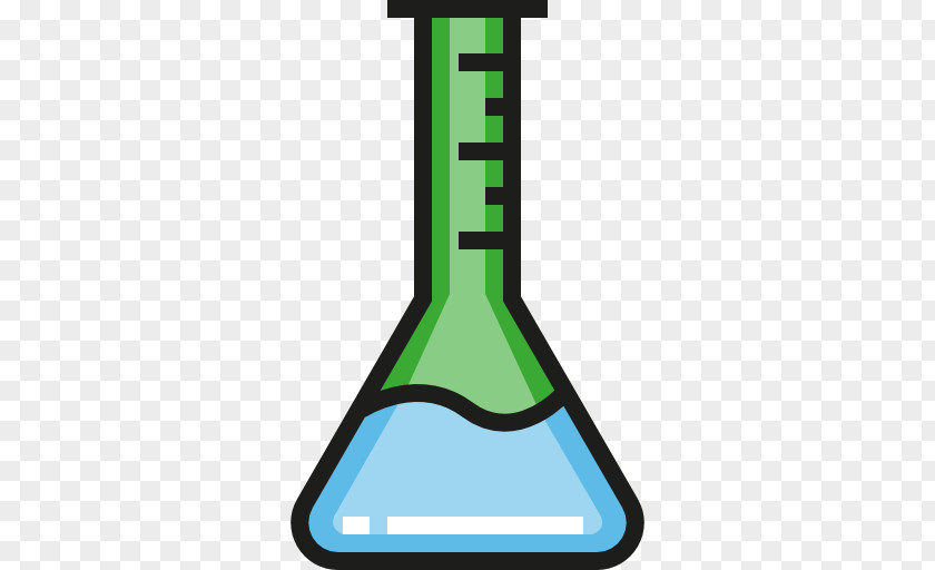 Flask Chemistry Experiment PNG