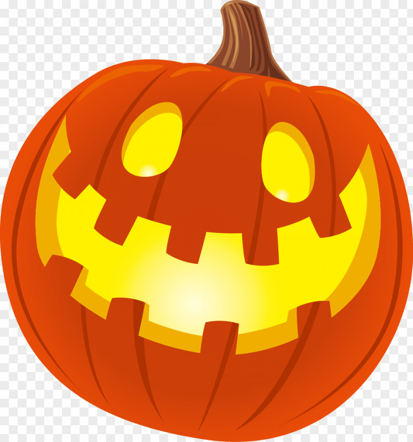 Cute Halloween Pumpkin Jack-o'-lantern Calabaza Winter Squash PNG